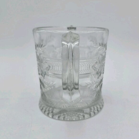 EAPG INDIANA GLASS No 162 Bouquet Narcissus Spray Winner Sugar 4 3/8" Antique - Picture 4 of 11